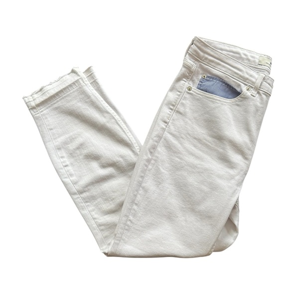 Vineyard Vines Denim - Vineyard vines striped pocket white skinny jeans size 28